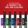 Sharpie S-Gel Gel Pens, Pearl White Body, Black Ink, Medium