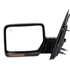 Garage-Pro Driver Side Power Heated Mirror for Ford F-150 Lincoln Mark LT 2007-2008 Power Fold With Signal Light, Memory & Puddle Lamp Chrome