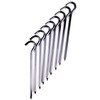 Tent Pegs - 12Pcs Aluminium Tent Stakes Pegs with Hook