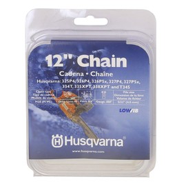 Husqvarna Chainsaw Chain 12" .050 Gauge 3/8 Pitch Low Kickback Low-Vibration