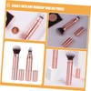 Outanaya 2pcs Retractable Travel Makeup Brush Set Double-sided Blush Brush
