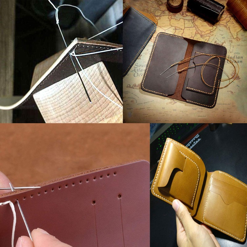 Dennty Leather Craft Needles Hand Sewing Needles Needle Case Sewing