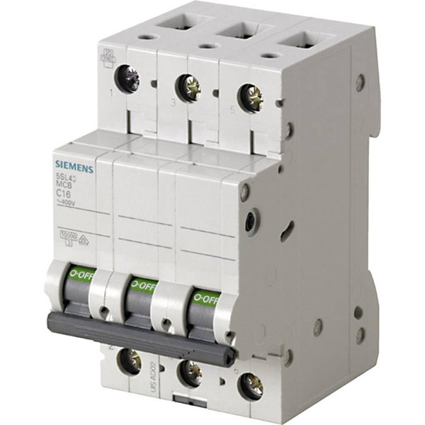 Siemens 5SL4320-7 CIRCUIT BREAKER 400V 10KA, 3POLE, C, 20A, White