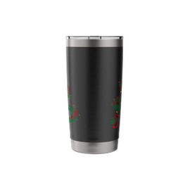 Christmas Tree Musical Notes Song Musician Sing Carols Music Stainless Steel Insulated Tumbler