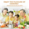 SUPAURORA Stainless Steel Kitchen Utensil Set, 6-Piece Cooking Tools with
