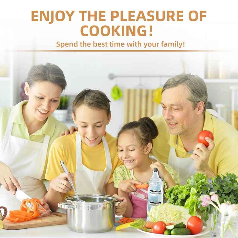 SUPAURORA Stainless Steel Kitchen Utensil Set, 6-Piece Cooking Tools with