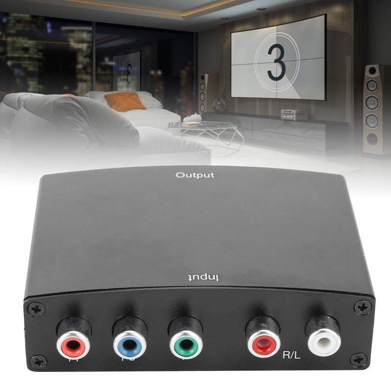 YPbPr to HDMI Converter Portable L/R Audio RGB Adapter Cable