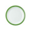 2-pack dinner plates, break resistant melamine green size 24 Ø