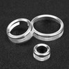 3Pcs Car Center Control Multimedia Knob Circle Cover Trim for