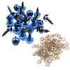 50PCS BluePlastic Safety Eyes DIY Sewing Crafting Accessories for Doll