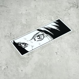 Adhesivos de vinilo para coche, para niña, mirador, mirar, ojos, coche, moto, barco, portátil, ventana, cuerpo, cola de 180 x 70 mm