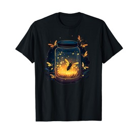 Glowing Fireflies in Jar T-Shirt