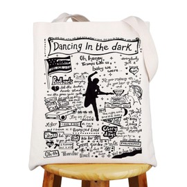 MYSOMY Bruce Fans Tote Bag Rock Music Lover Gifts Rock Band Shoulder Bag Singer Merchandise (dancing in the)