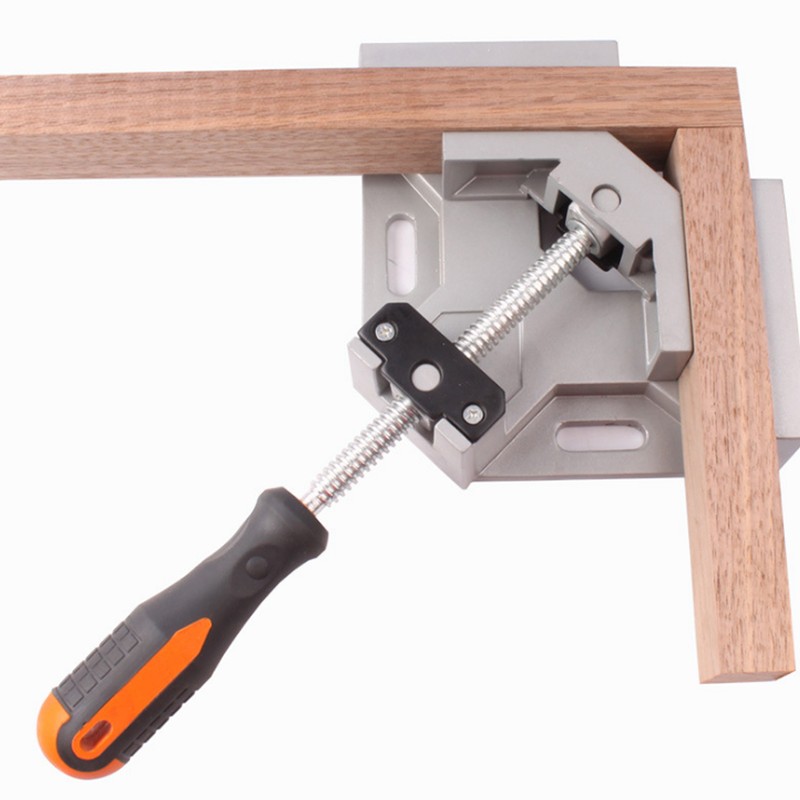 Aluminum Alloy 90 Degree Right Angle Clamp Single Handle Corner
