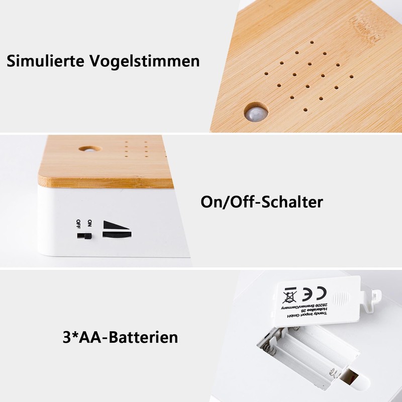 Ayolofei Bird Chirping Motion Sensor Box: Nature Sounds Box Bird