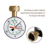 Watflow 2-1/2" Water Pressure Test Gauge, Garden Hose Pressure Gauge,