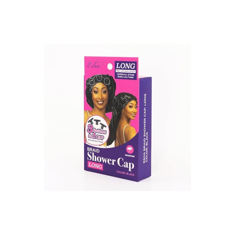 Esha Gorro Ducha Cabello Extra Largo Trenzas Rastas Rizos Resistente