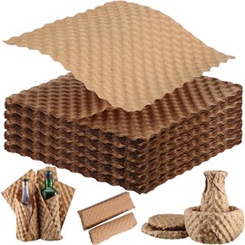 50 sheets Paper Bubble Wrap Eco Cushioning Wrap, Packing Supplies for Storing Delicate Items Moving Shipping, Alternative to Plastic Bubble Filler