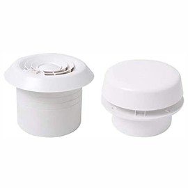 Unifizz White Mushroom Exhaust Fan for Caravan Motorhome Travel, Car 12 V RV Caravan Roof Vent Ventilation Exhaust Fan Silent