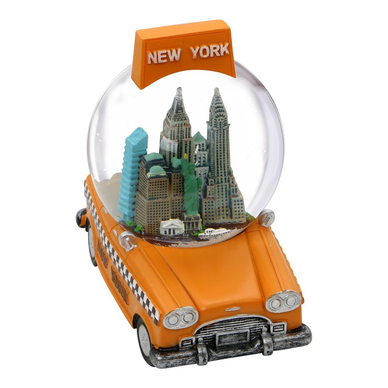 New York City Taxi Snow Globe 4 Inches