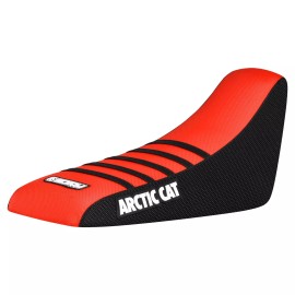 Enjoy Mfg Arctic Cat 50 90 Gripper Seat Cover  2002 - 2005  BLACK/BRIGHT RED/BLK rib #256