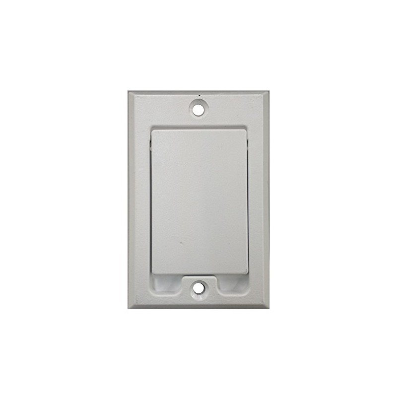 Central Vacuum Square Door Low Volt Inlet Wall Plate -