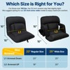 DEKEMASTER 25'' Stadium Seat with Back Support, Sofa-Style Comfort