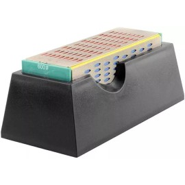 SATC 4 Sides Diamond Sharpening Hone Whetstone Stone Block Knife Tool Knife Sharpener