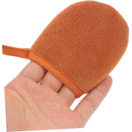 VICASKY Guantes para Aplicar Loción Bronceadora de Felpa Marrón, 2 Piezas Reutilizables Aplicación Rápida Contacto Directo Producto