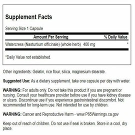 Swanson Full Spectrum Watercress 400 mg 60 Caps (2 Pack)