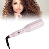 Flat Curling Iron 45W Pink Negative Ion Hair Crimper Waver