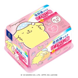 KOSE Clear Turn Essence Mask, Hyaluronic Acid, Sanrio Design Packaging, Face Mask, Large Capacity Type