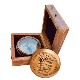 Memorial Gift for Condolence | Bereavement Sympathy Gift in Loving Memory of - Loss of Mother Father Son Daughter Loved One Grief - Remembrance Keepsake Gift Engraved Compass