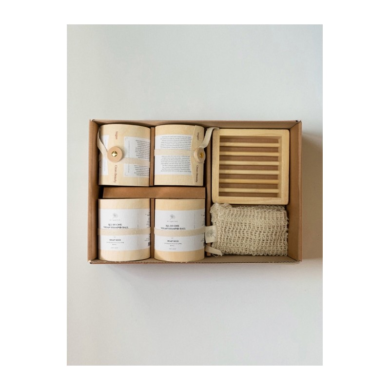 All-in-one vegan shampoo ball birch package / 올인원 비건 샴푸볼