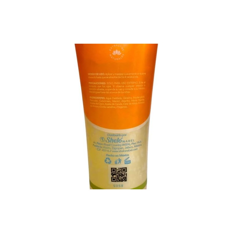 Sheló Nabel Gel Tópico de Árnica y Ocote con Mentol,