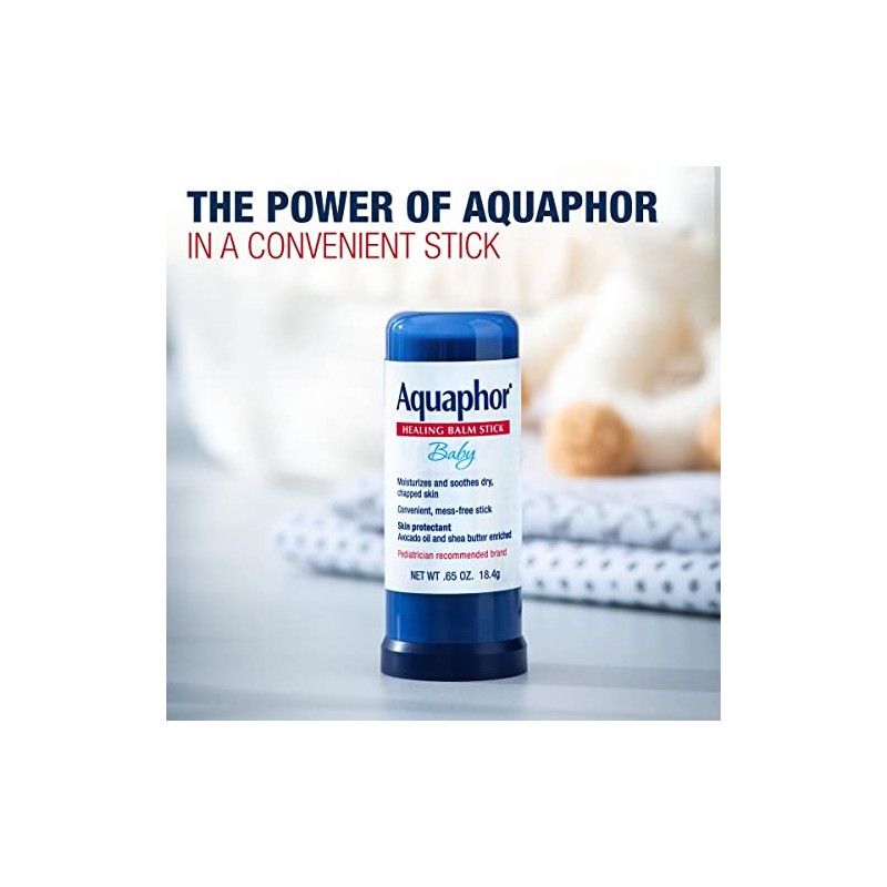 Aquaphor Bálsamo curativo para bebé, barra de 18.4 g