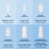 100% Organic Panty Liners for Women, Ultra Thin Cotton Cover,
