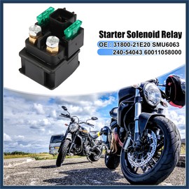 INFINAUTO Motorcycle Starter Solenoid Relay for Suzuki GSX600F Katana GSX750F Katana SV650 TL1000R VL1500 VL800 VZ800 31800-21E20 Stylish Design