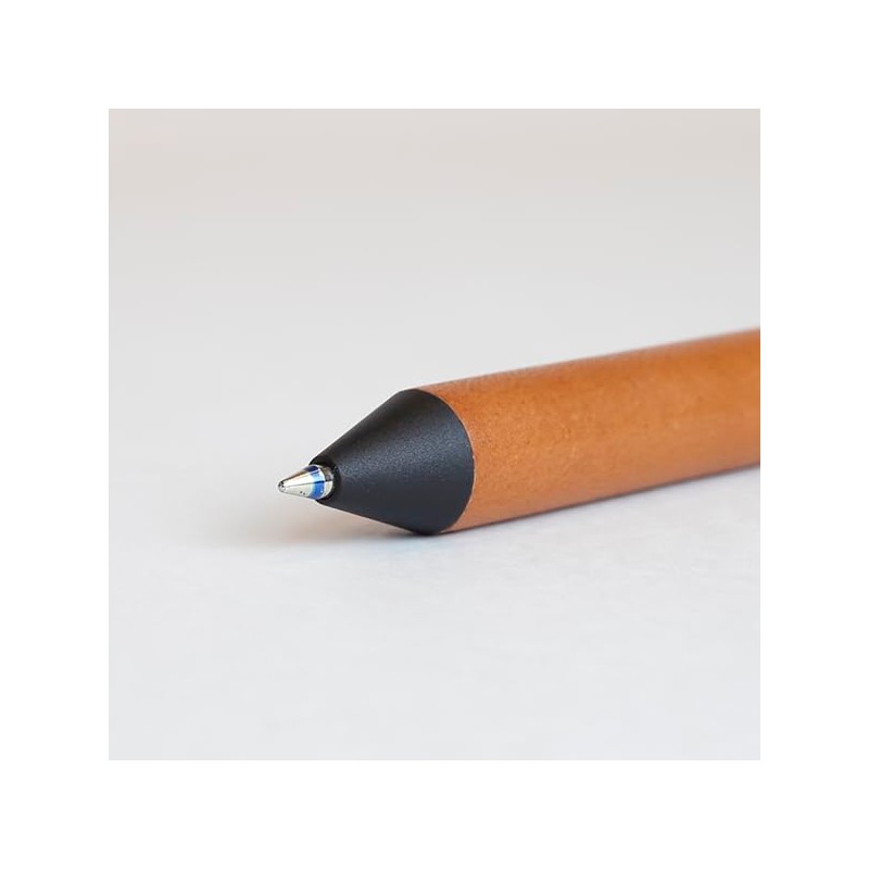 Romeo Romeo Multifunction Pen 4 in 1 Leather Grip Brown