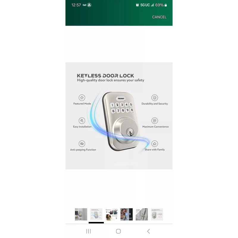 Maosant Masoant Keyless Entry Door Lock