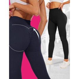 Showitty Workout Leggings for Women Butt Lifting Seamless High Waisted Plus Size Workout Gym Yoga Pants Light Blue