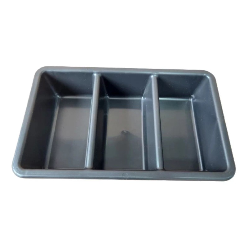 plasty Bandeja Multiusos 3 Compartimentos Charola 3 Div Restaurante