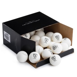 Killerspin 4-Star 40+ Ping Pong Balls, New Standard ABS Plastic 40mm Table Tennis Balls, Competition Balls for Tournament Play, ITTF Quality, Championship Quality Ping Pong Ball (25 White Ball-Pack)