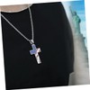LIFKOME Fashion Necklace Alloy Hip Hop Necklace Creative Cross Pendant