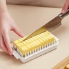 PESUMA Butter Dish with Lid for Countertop, Plastic Butter Container