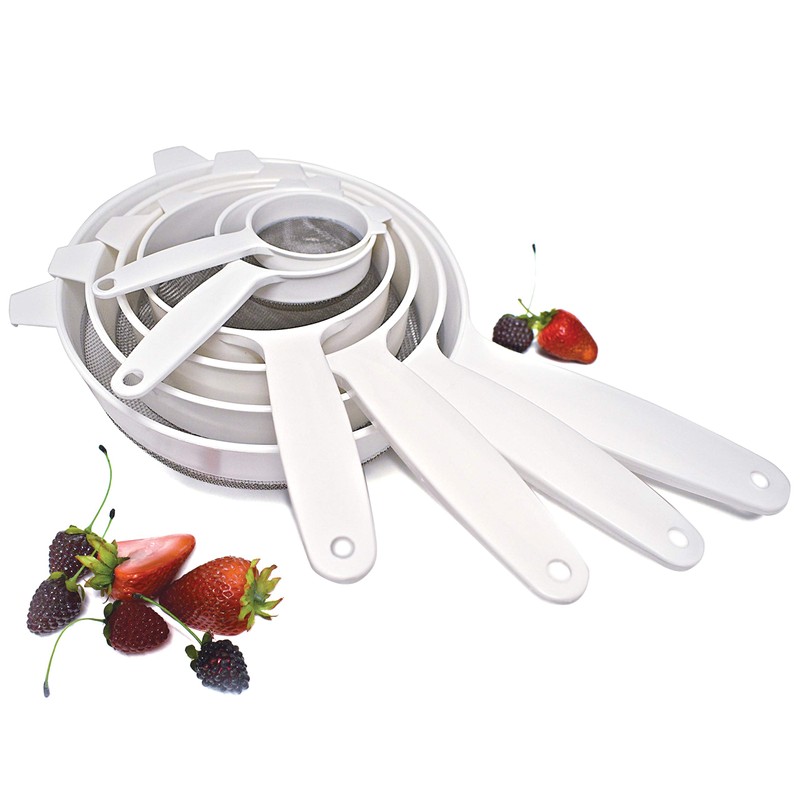 Norpro Strainer, 3.25", White