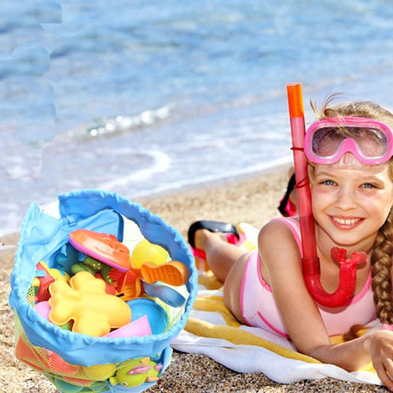 Kingsie Mesh Bag Toy Storage Bag Sandbox Bag Sand Play