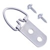 Heavy Duty D Ring Picture Hangers with Screws, Large Wide