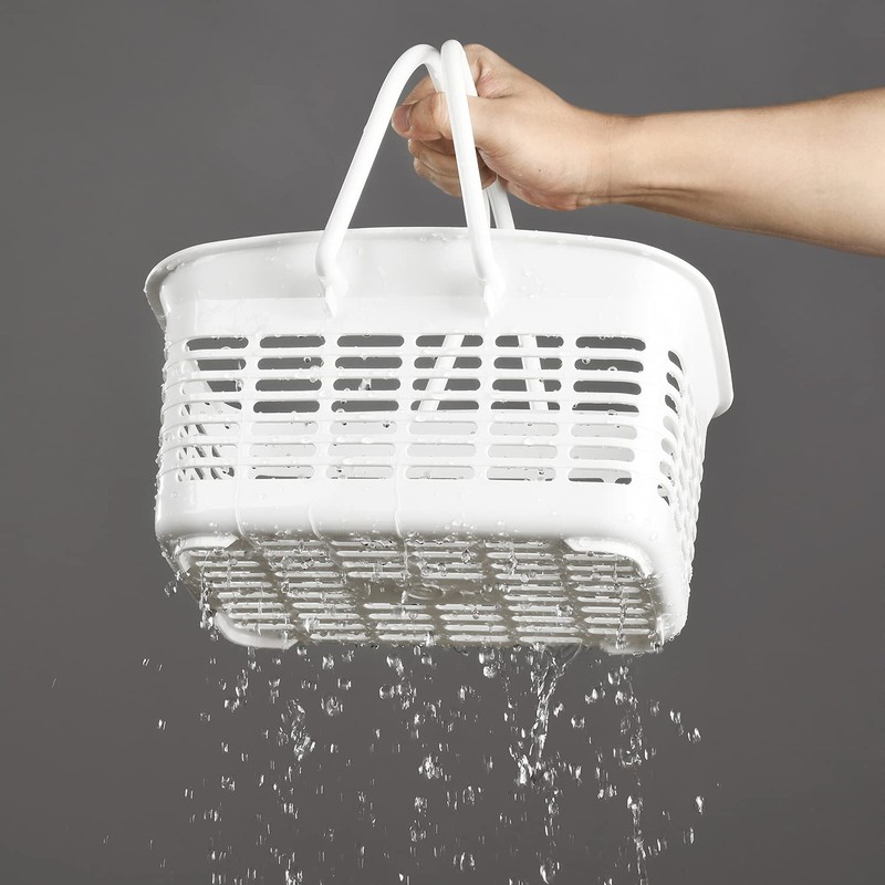 ALINK Plastic Shower Caddy Basket with Handle, Portable Organizer Storage