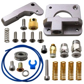 XIAMI 3D Printer Accessories with Metal Extruder Feeder, Capricorn Bowden Tubing, Pneumatic Couplers, Bed-Level Springs Fit for Creality Ender 3/Ender 3 Pro/Ender 5 Pro/Ender 5 Plus Ender 3